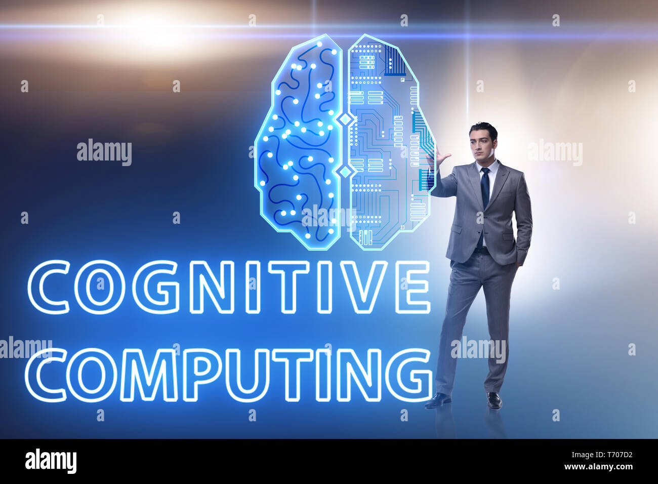 The cognitive computing concept as modern technology Stock Photo - Alamy
