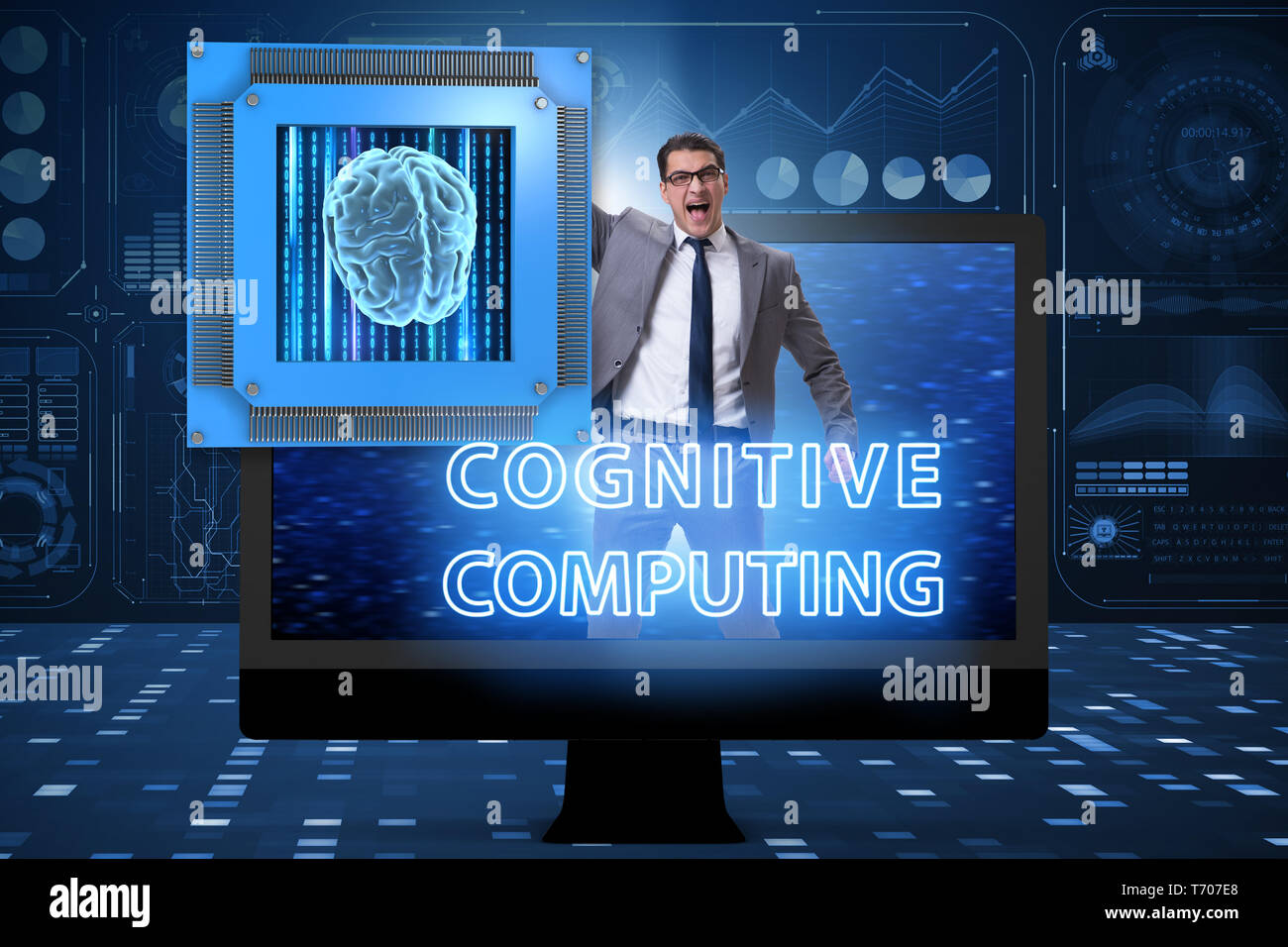 The cognitive computing concept as modern technology Stock Photo - Alamy