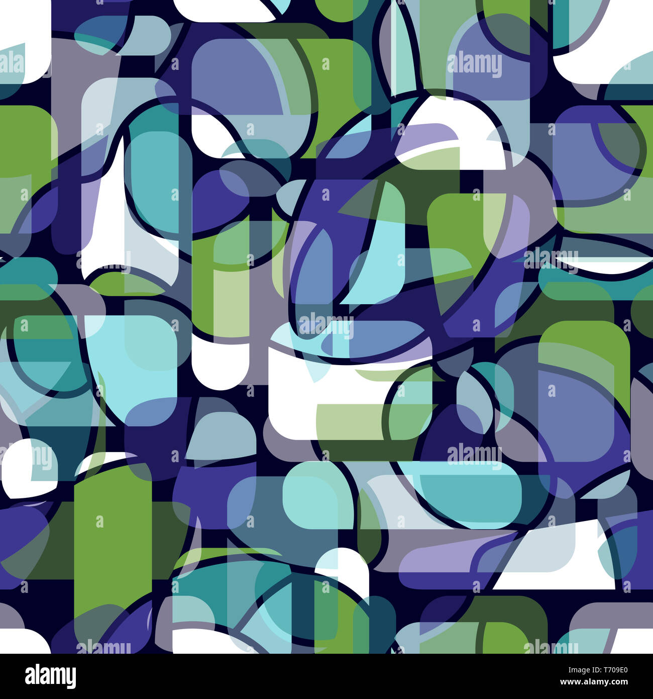Seamless monochrome rounded square pattern hi-res stock photography and ...
