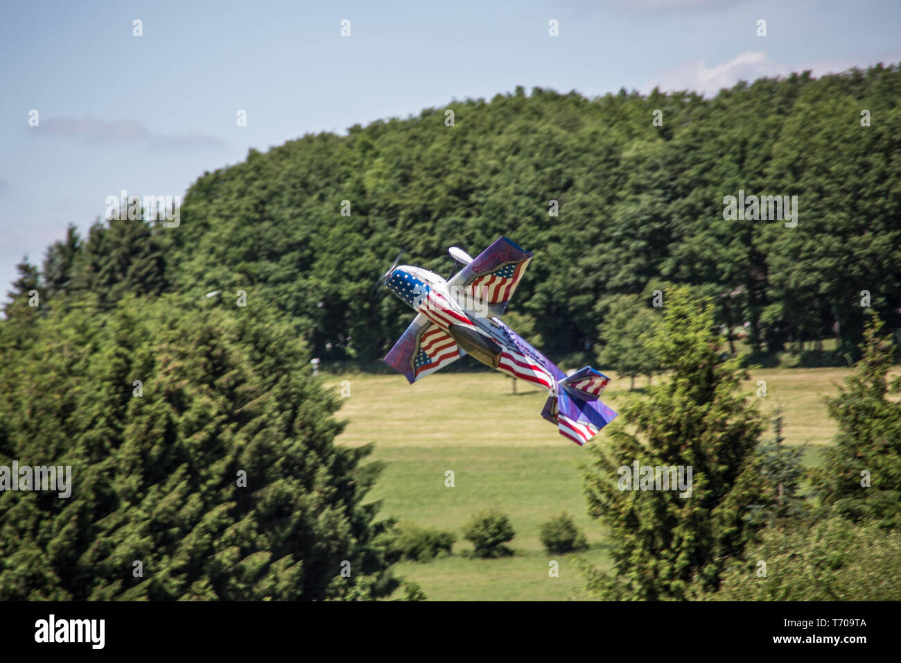 Propeller machine during looping Stock Photo Alamy