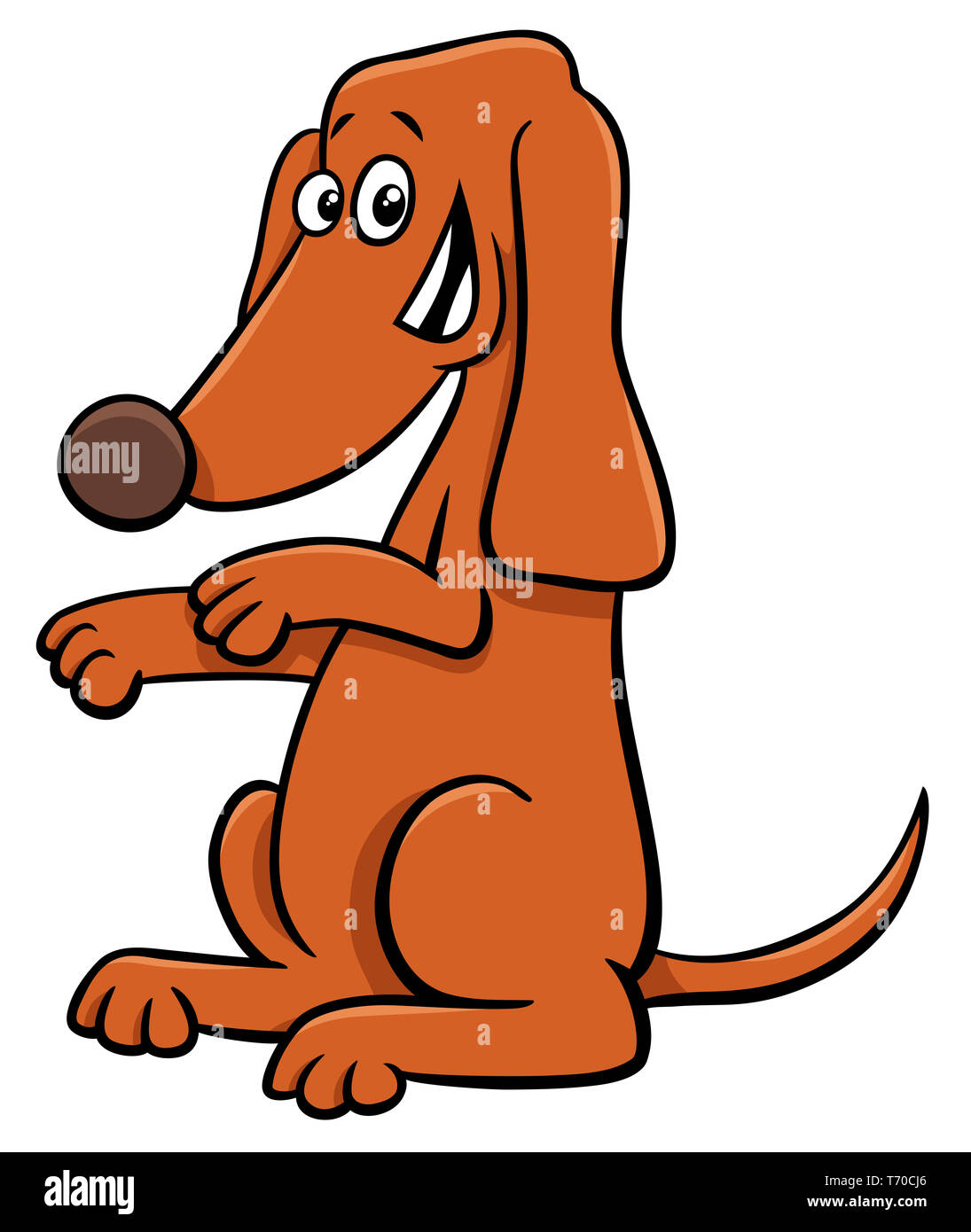 standing dog cartoon animal character Stock Photo Alamy