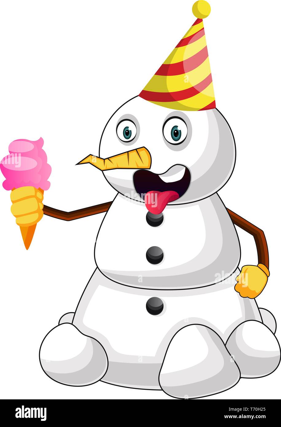 Ice cream man hat Stock Vector Images Alamy