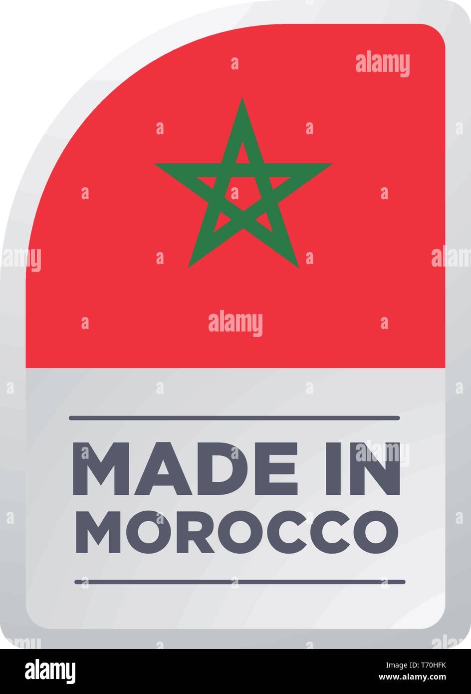 MADE IN MOROCCO Stock Vector