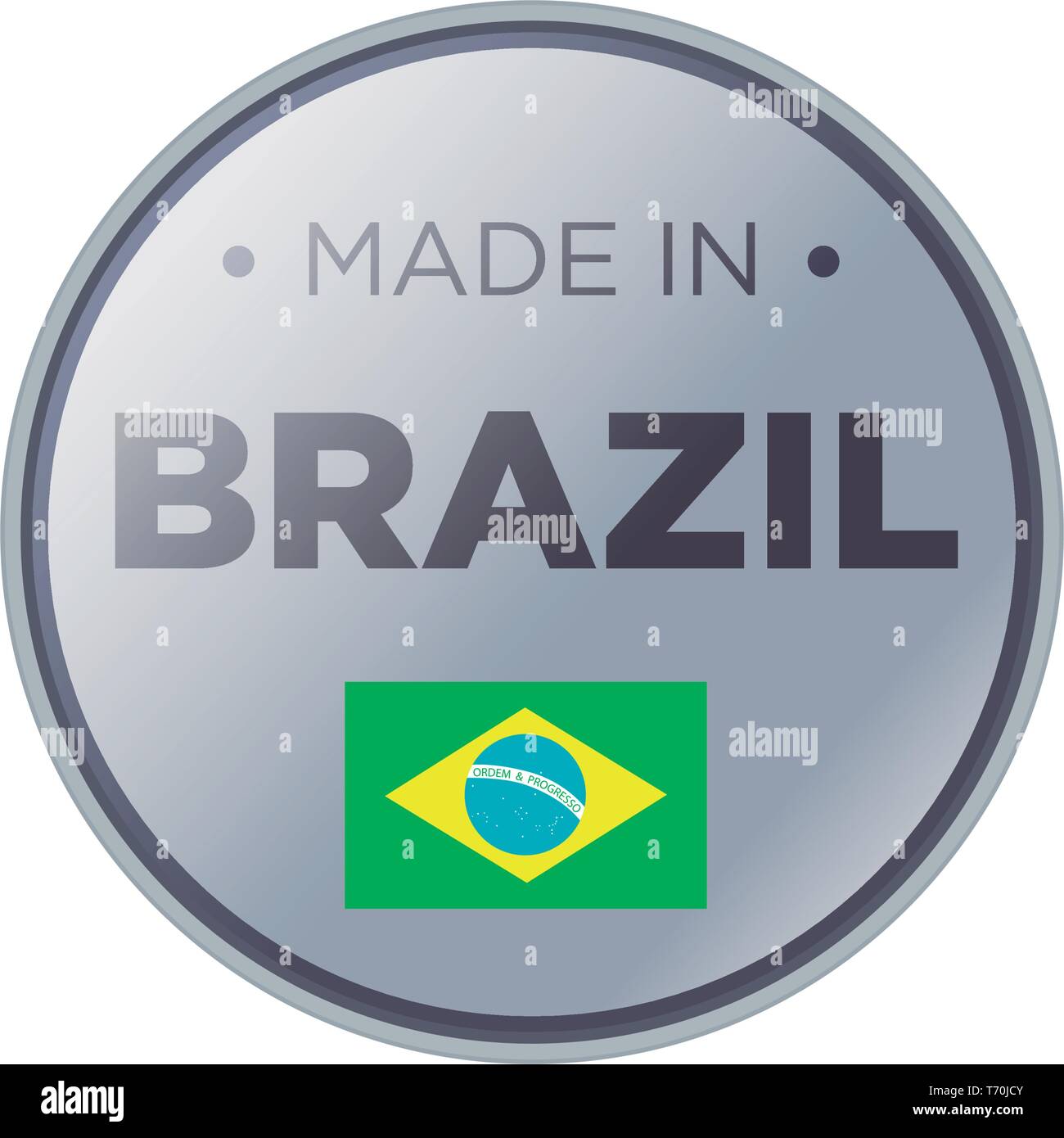 MADE IN BRAZIL Stock Vector