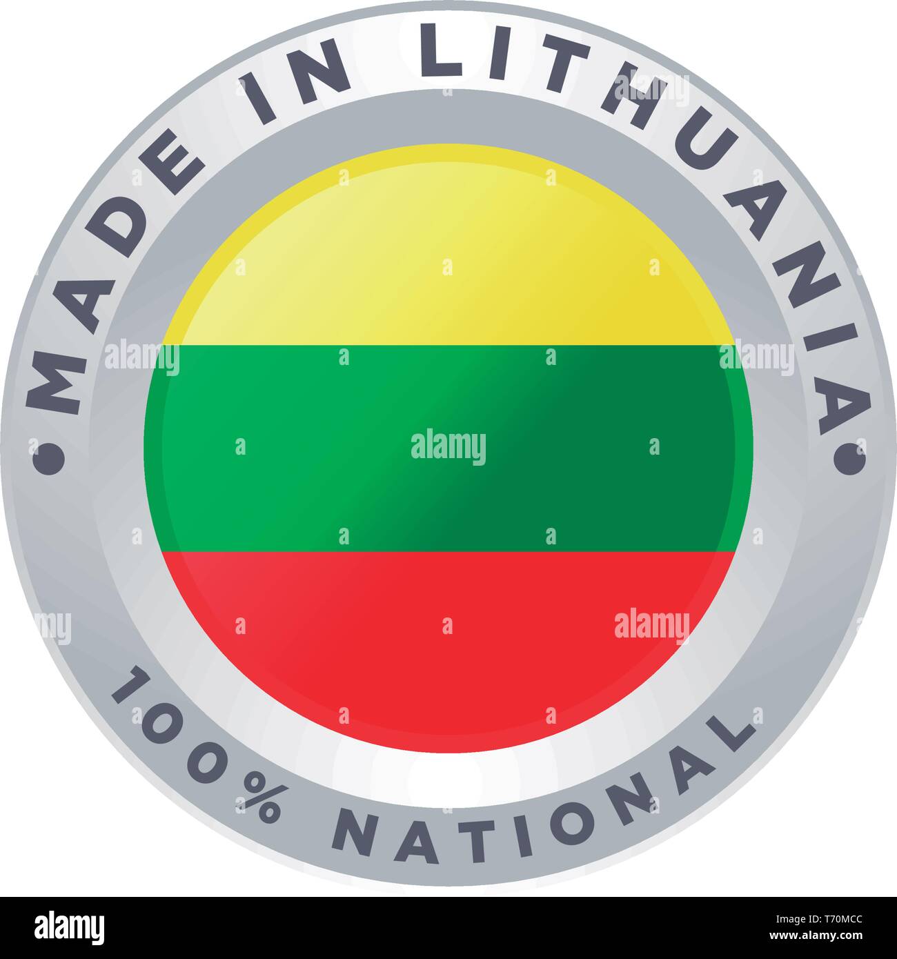 MADE IN LITHUANIA Stock Vector