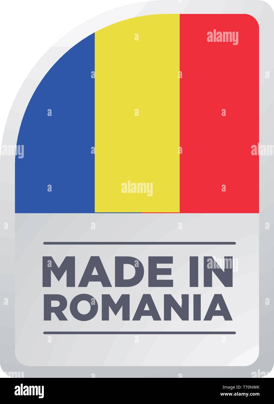 MADE IN ROMANIA Stock Vector