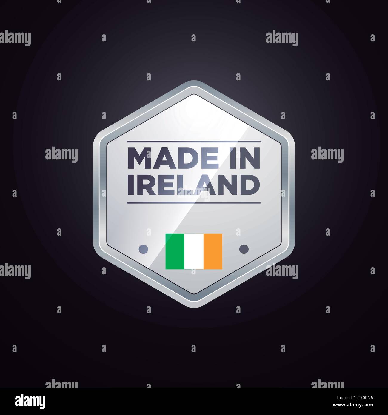Made in ireland label Stock Vector Images Alamy