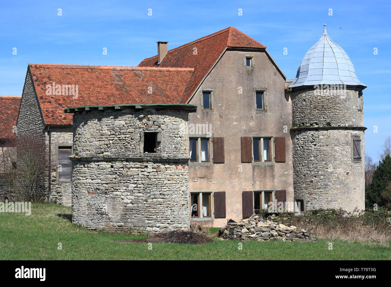 Castle in Diedenhofen Stock Photo