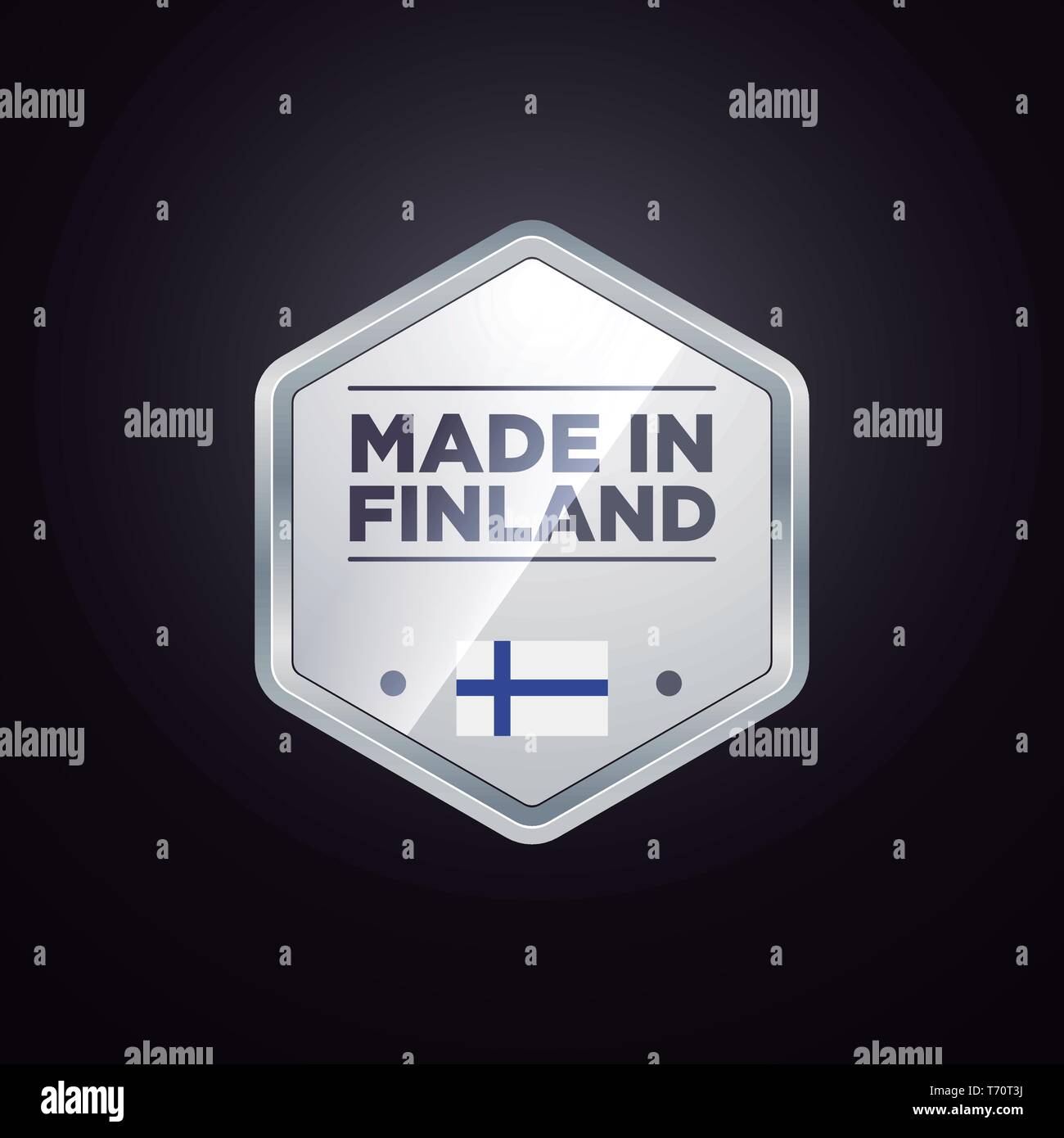 MADE IN FINLAND Stock Vector