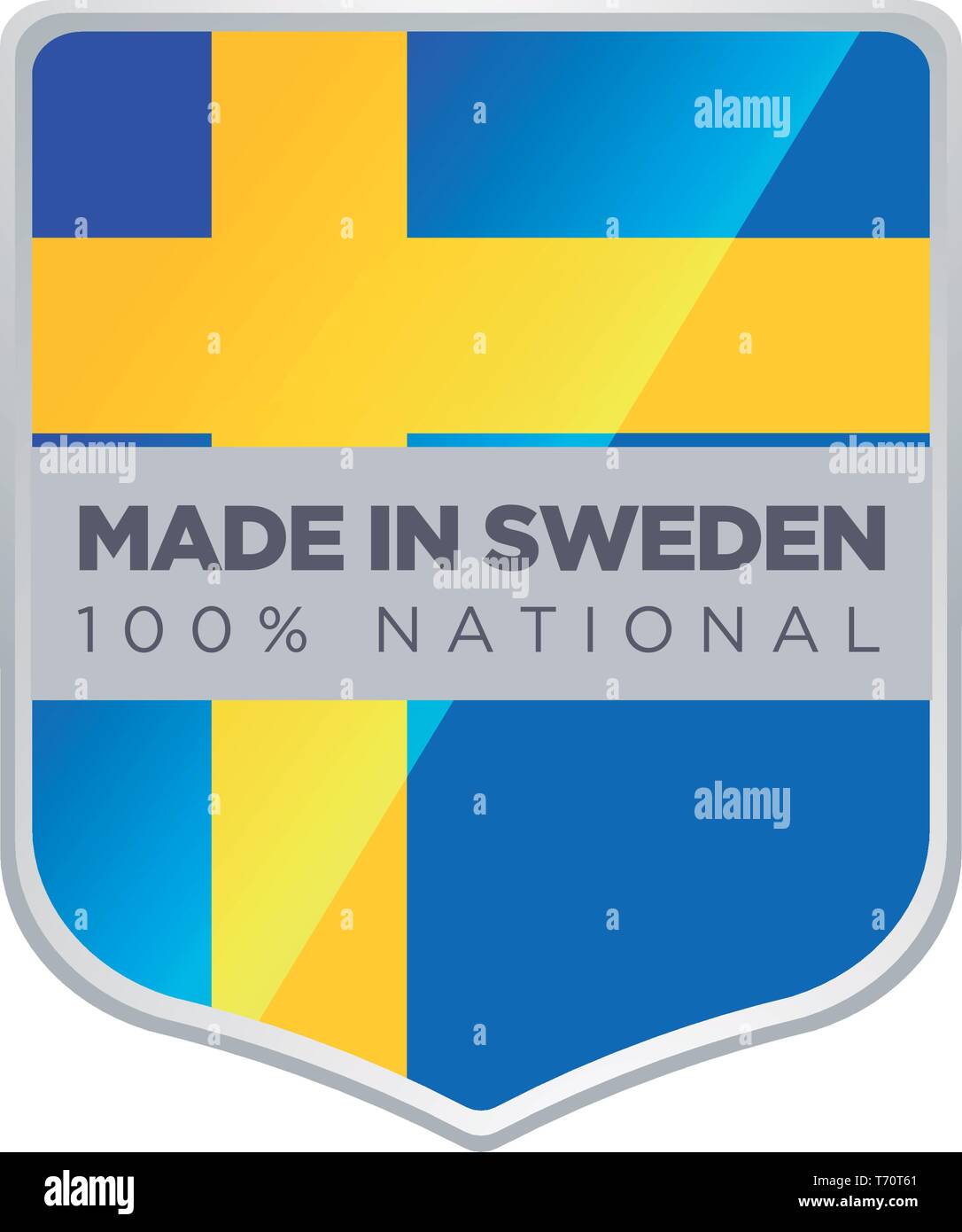 MADE IN SWEDEN Stock Vector