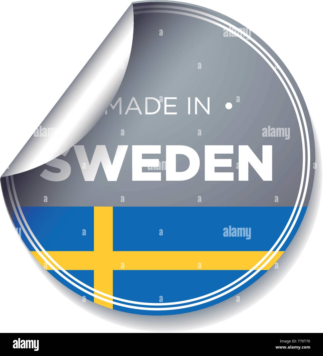MADE IN SWEDEN Stock Vector