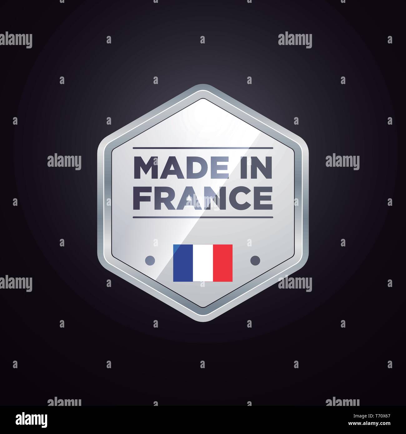 MADE IN FRANCE Stock Vector