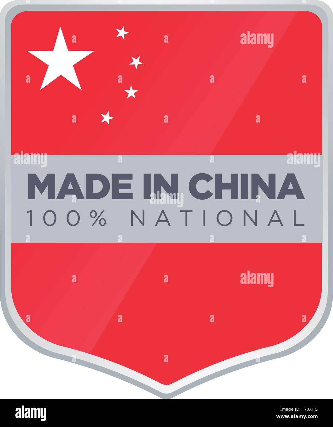 Made china icon Stock Vector Images Alamy