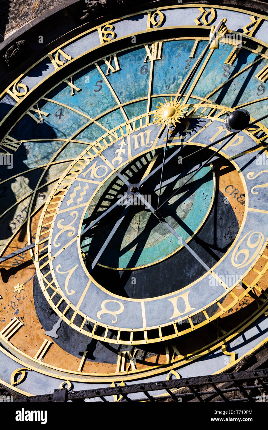 Astronomical clock in tower hi-res stock photography and images - Alamy