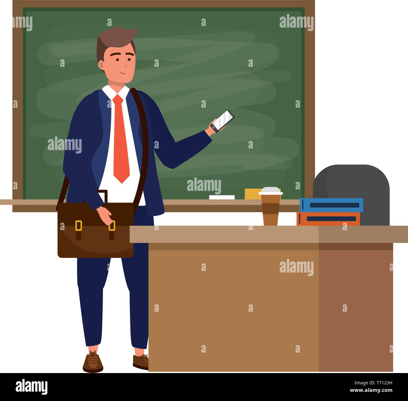 classroom background illustartion vector Stock Vector Image & Art - Alamy