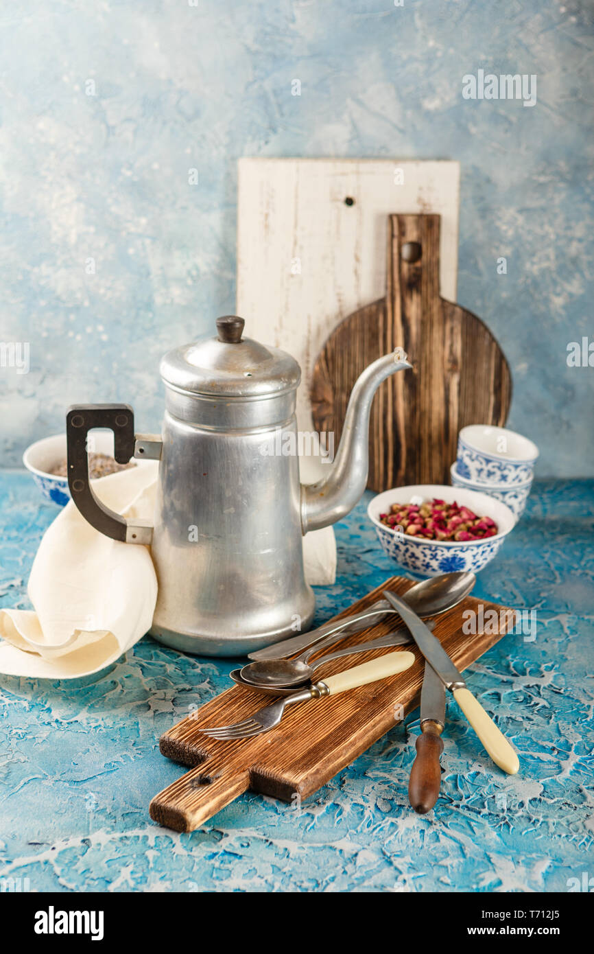 kitchen utensils and cutlery Stock Photo Alamy