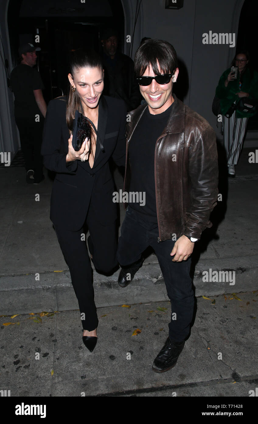 Celebrities depart from Craig's restaurant in West Hollywood  Featuring: Niia, Niia Rocco, Evan Ferrante, Tom Cruise Impersonator Where: West Hollywood, California, United States When: 01 Apr 2019 Credit: FayesVision/WENN.com Stock Photo
