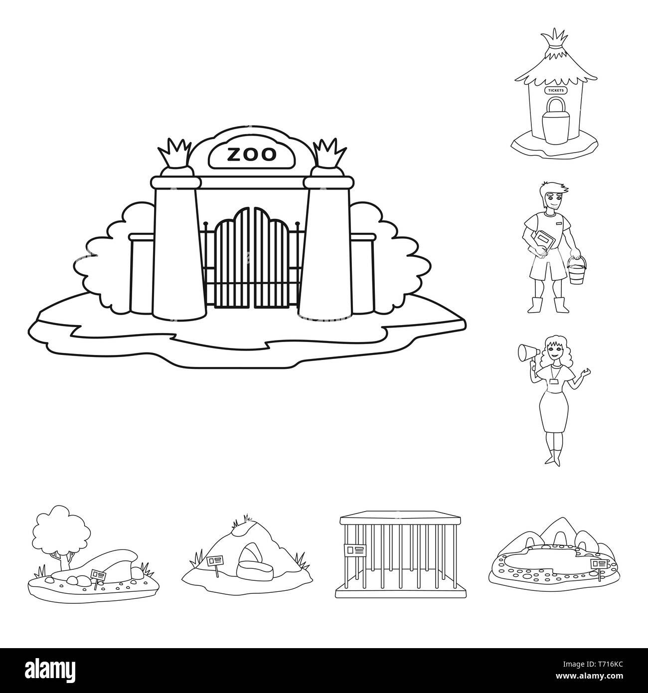 Zoo Entrance Coloring Pages