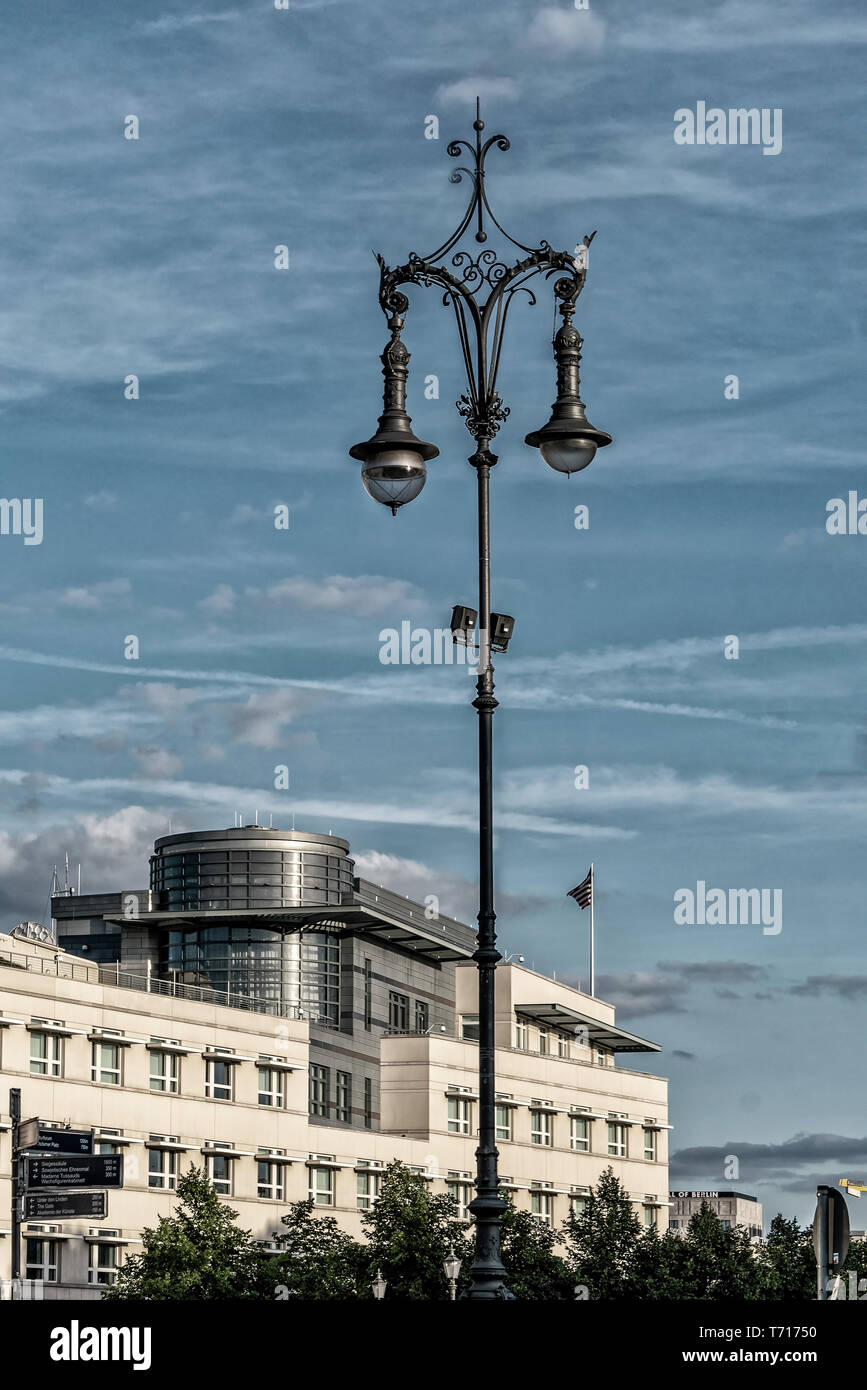 US embassy, Berlin, Germany | Amerikanische Botschaft in Berlin Stock Photo