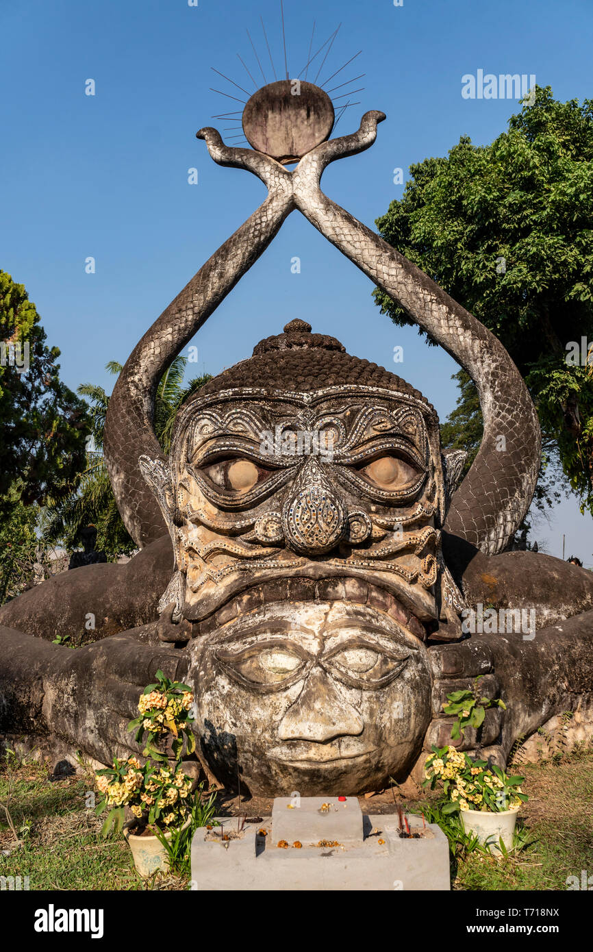 Buddha Park, Xieng Khuan, Vientiane, Laos, Indochina, Southeast Asia, Asia Stock Photo