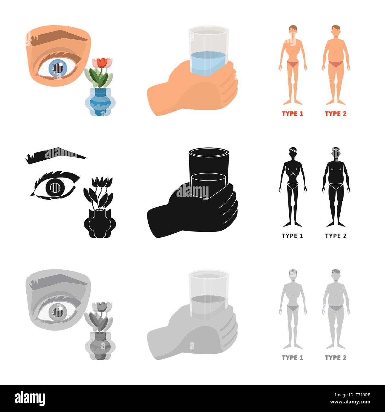 Muscular problems Stock Vector Images - Alamy
