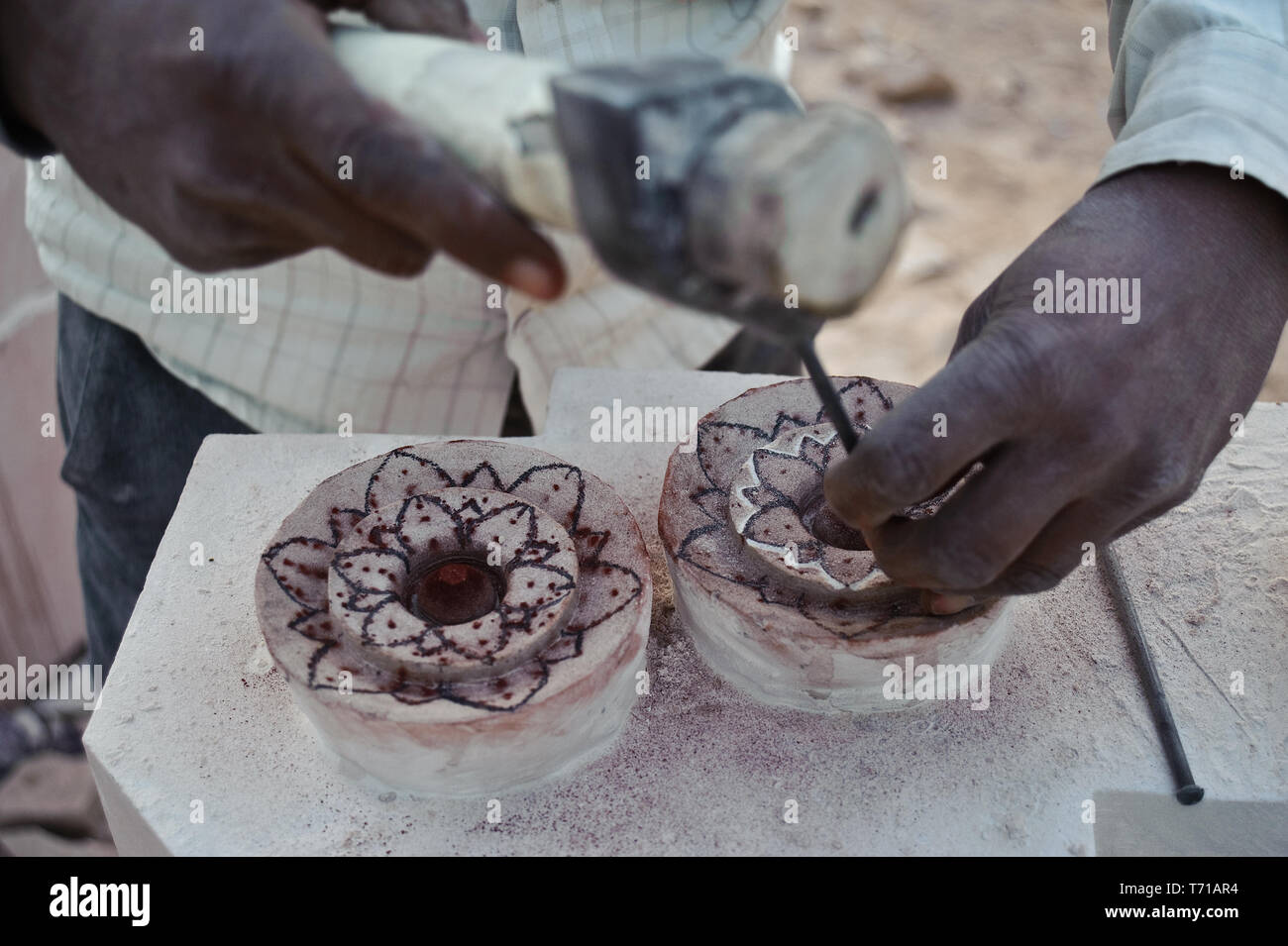 Stone carving ( India Stock Photo Alamy