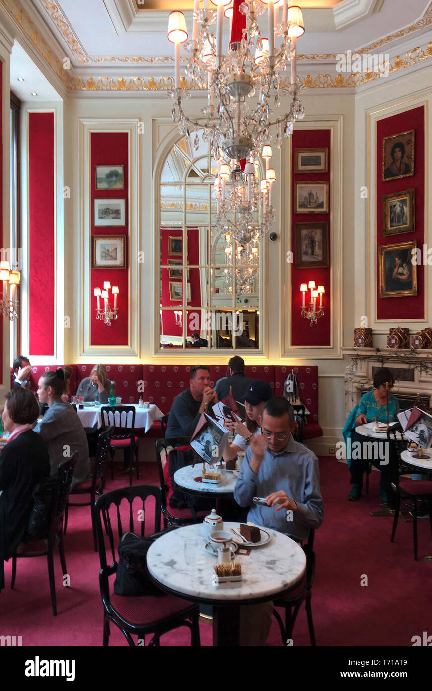 Interior Of The Traditional Coffee House Sacher In Vienna