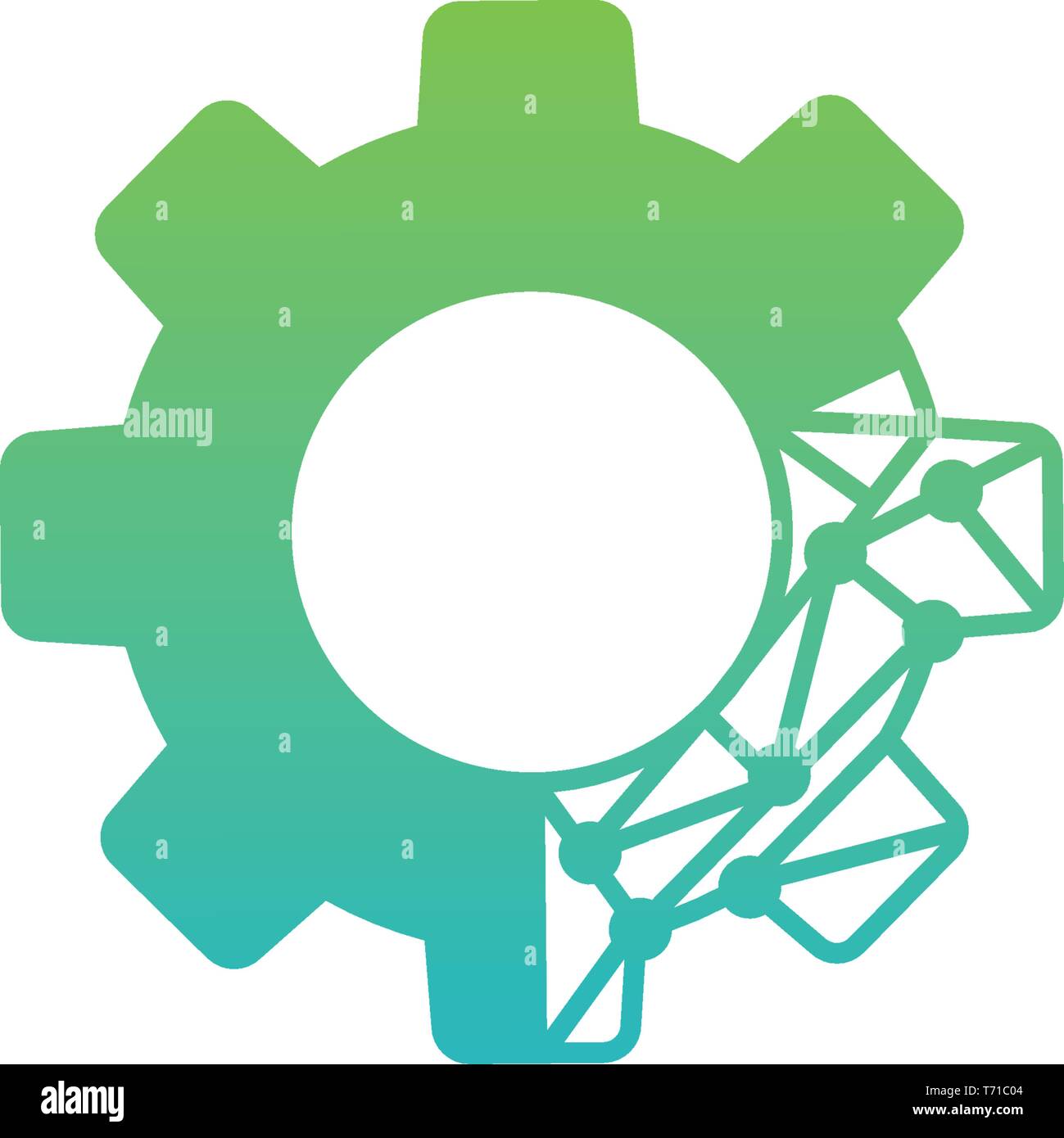 gear logo design industrial icon element illustration - vector Stock ...