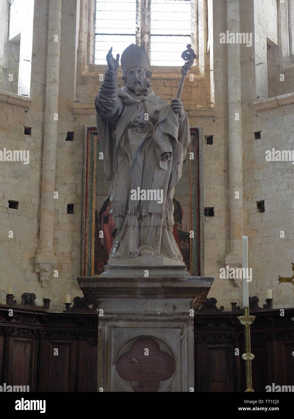 Todi Umbria Italia Italy. Interior of the antique church of San