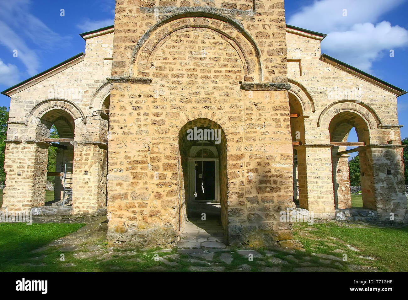 Serbian Orthodox Monastery Sopocani, 13th Century, Serbia Stock Photo