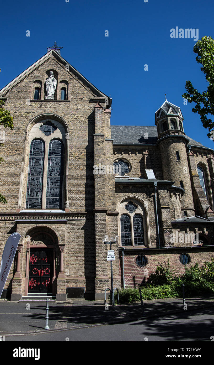 St. Nicholas Basilica in Bensberg Stock Photo