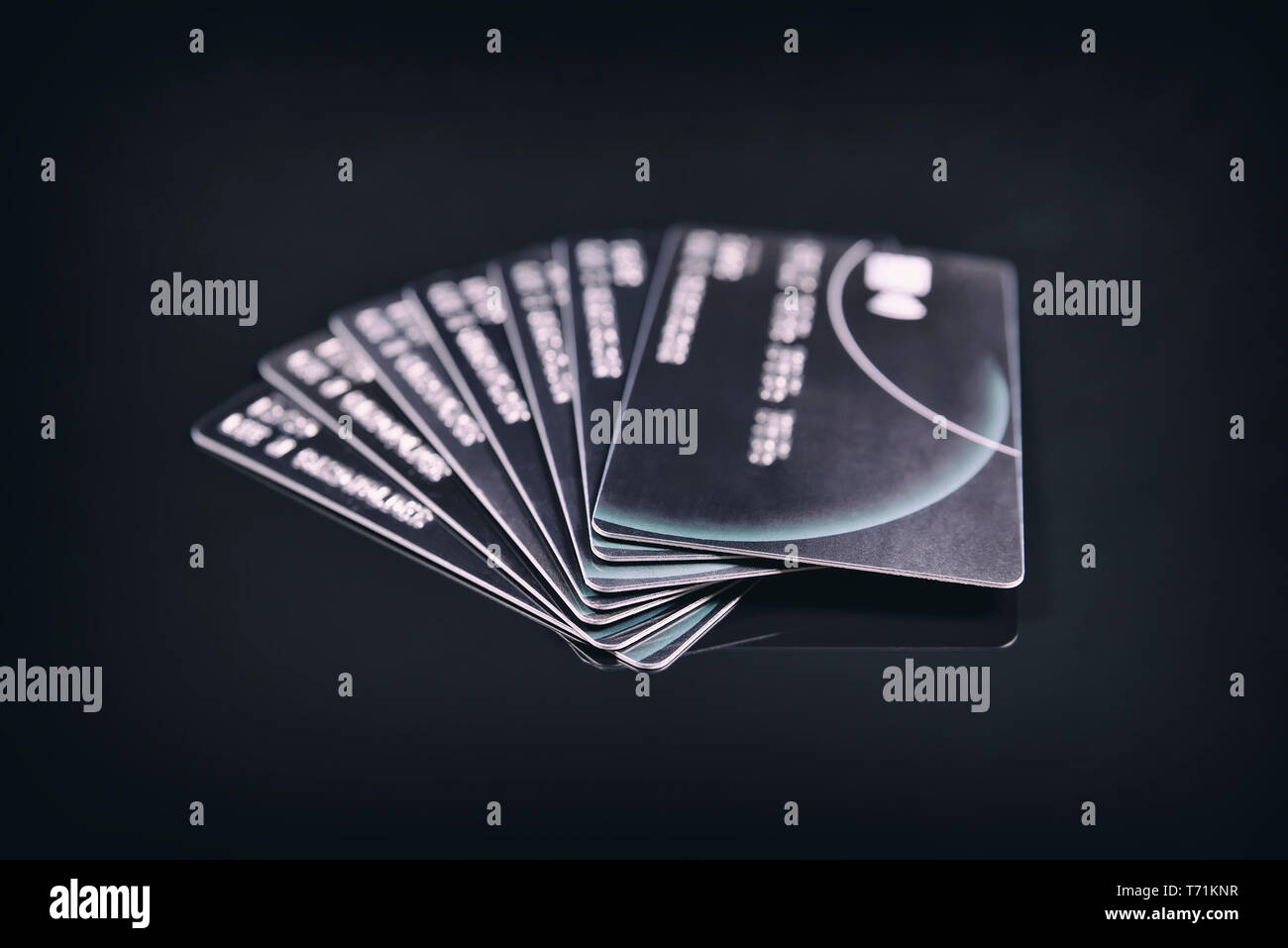 Black credit cards  Stock Photo
