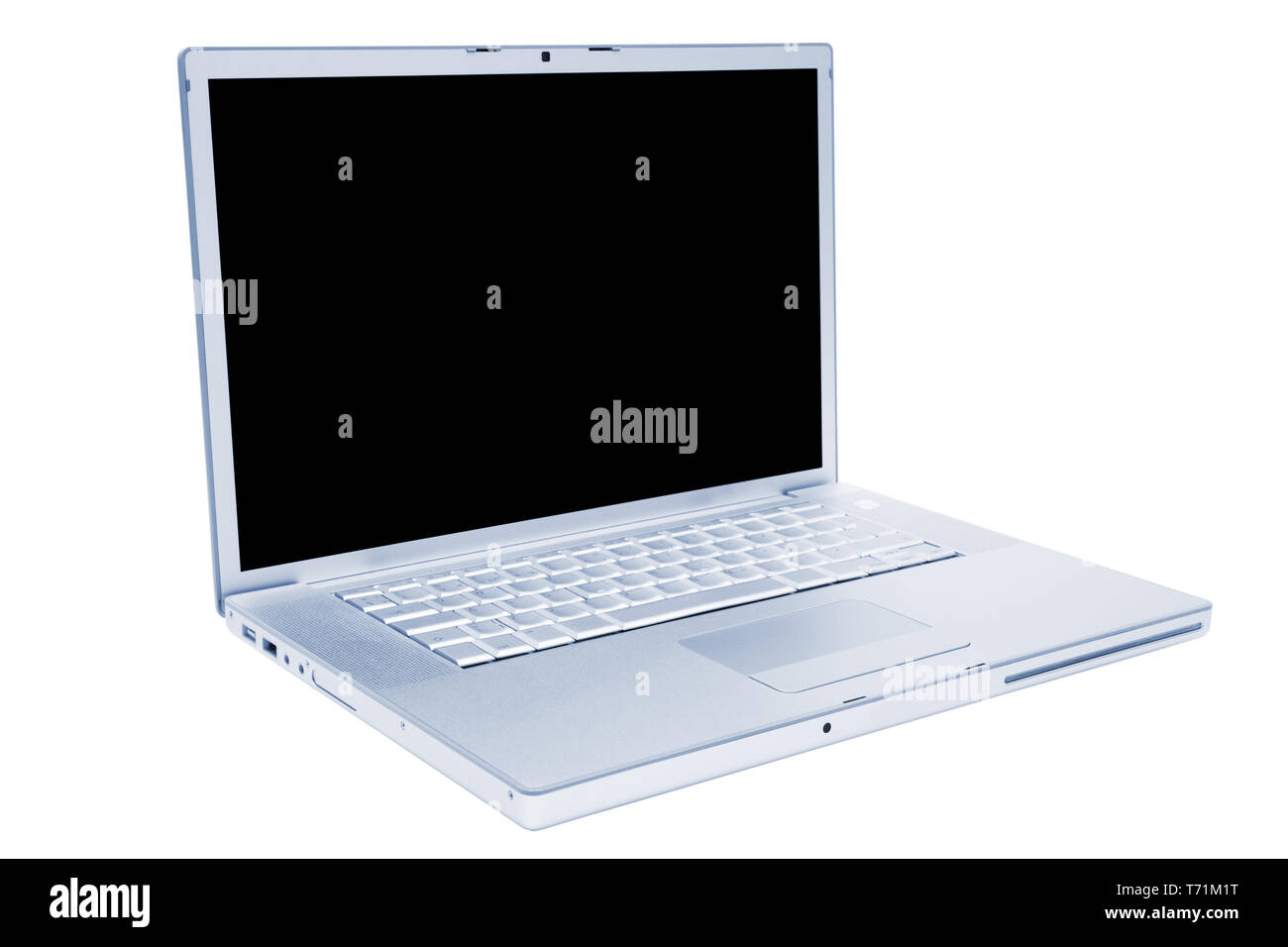 Modern laptop on a white background Stock Photo
