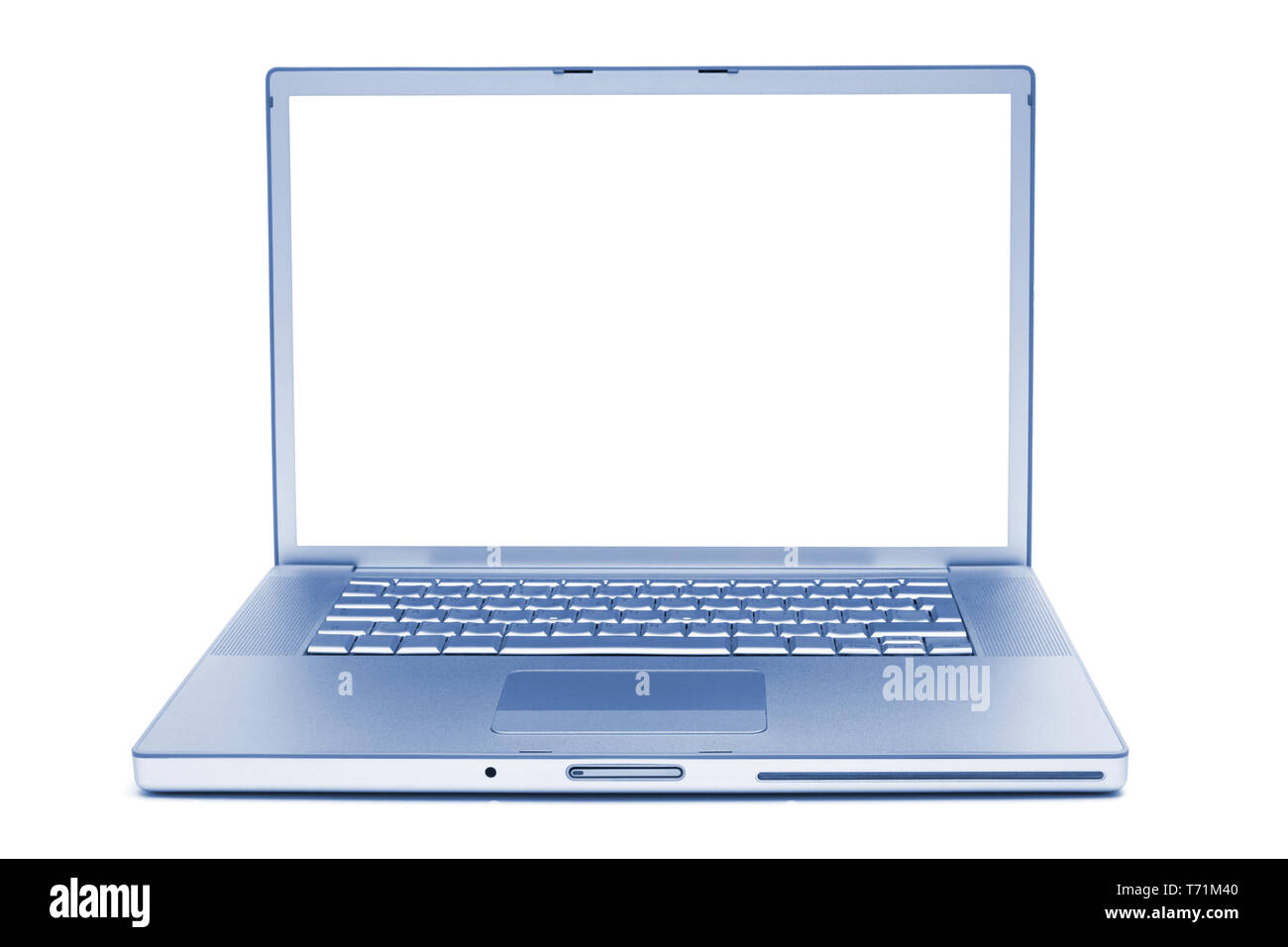 laptop on a white background Stock Photo - Alamy