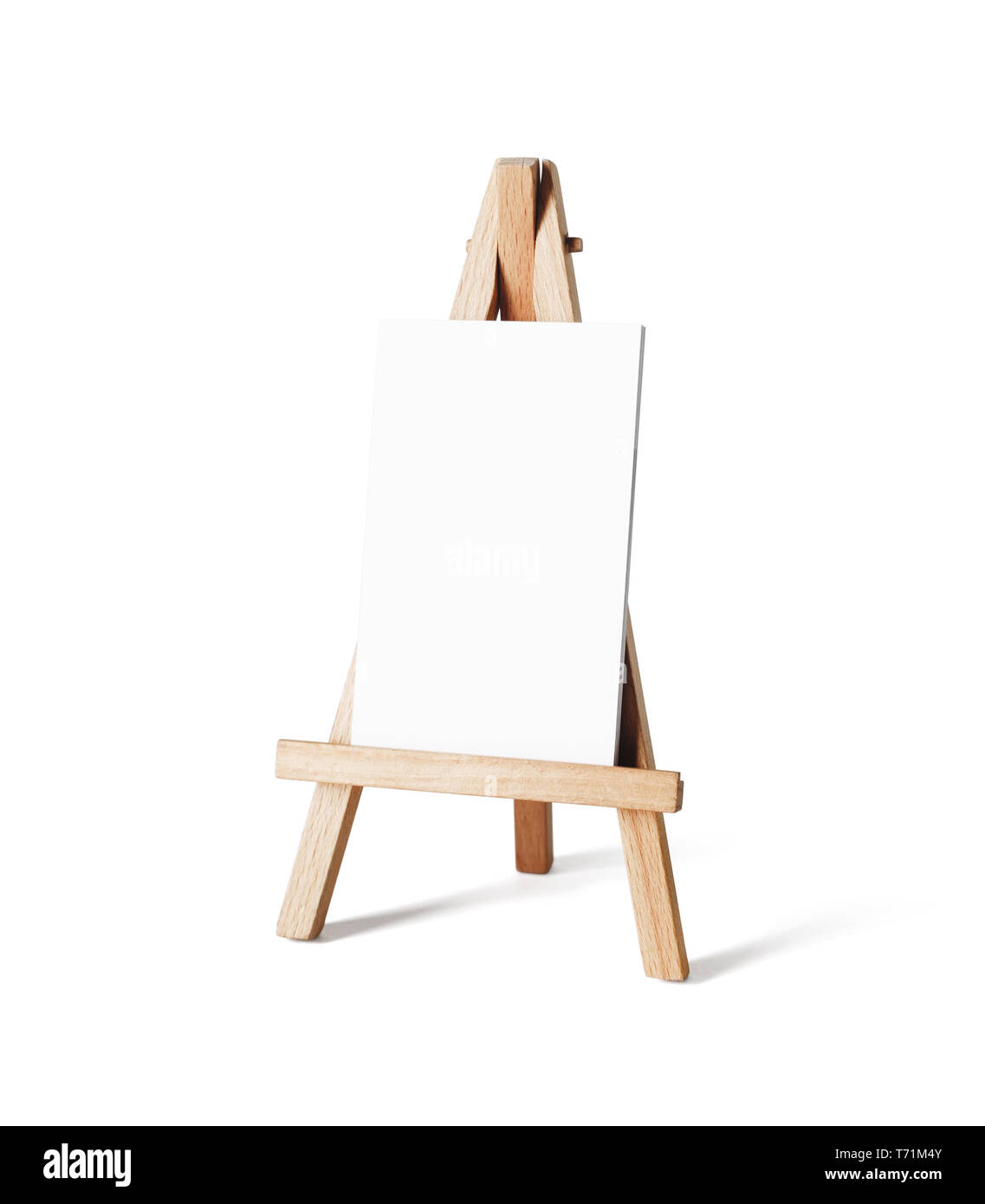 Business cards on easel Stock Photo Alamy