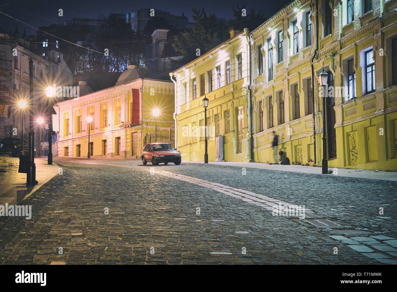 Kyiv at night Stock Photo