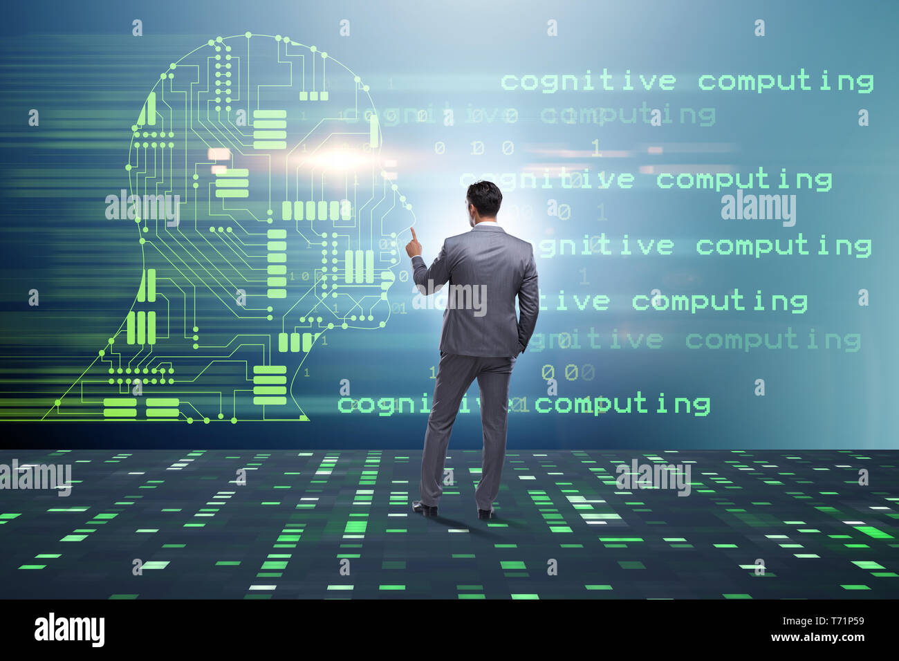 Cognitive computing and machine learning concept Stock Photo - Alamy