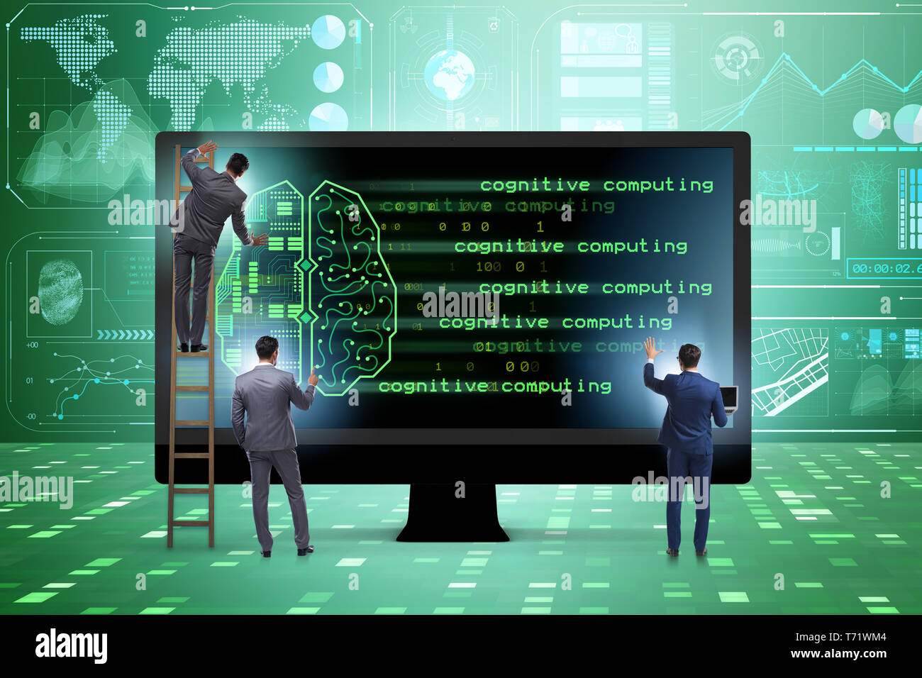 Cognitive computing and machine learning concept Stock Photo - Alamy