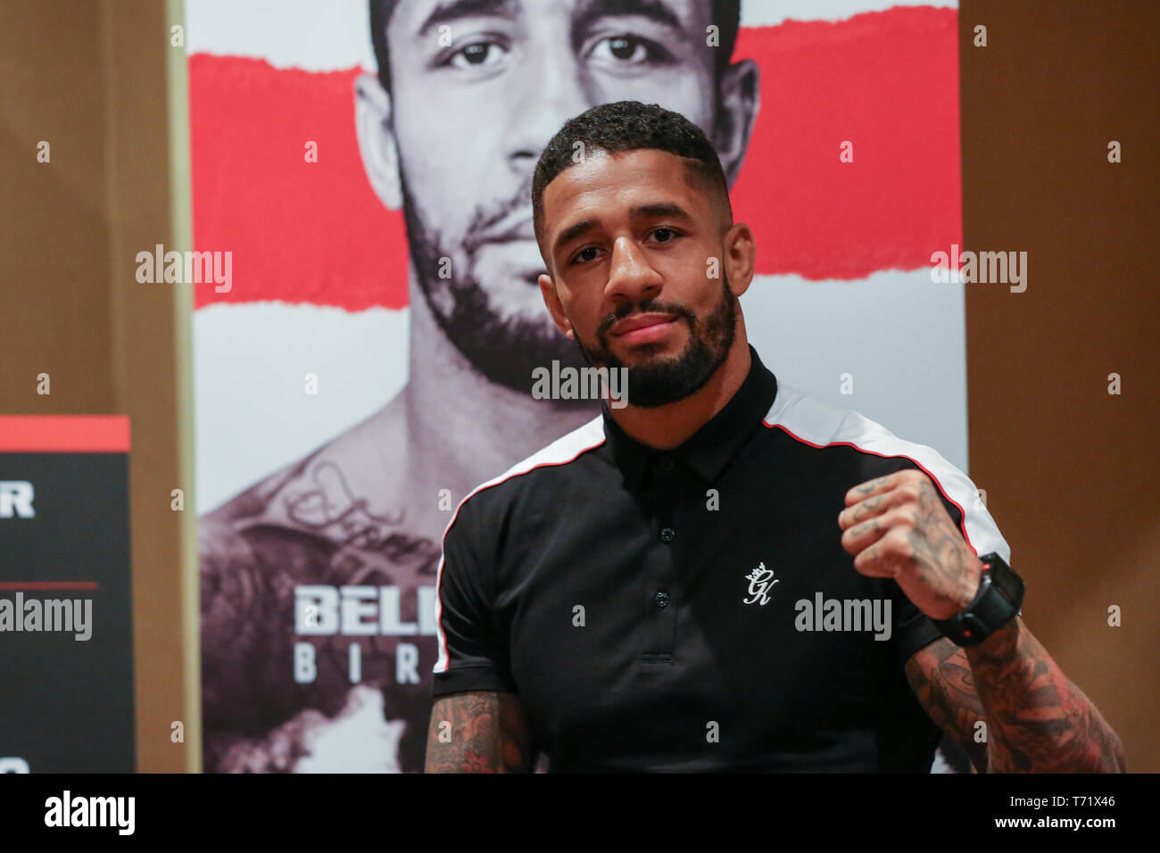 Saul Rogers during a media event ahead of Bellator MMA Birmingham PRIMUS vs WILDE. Picture date: 2nd May 2019. Picture credit should read: James Wilso Stock Photo