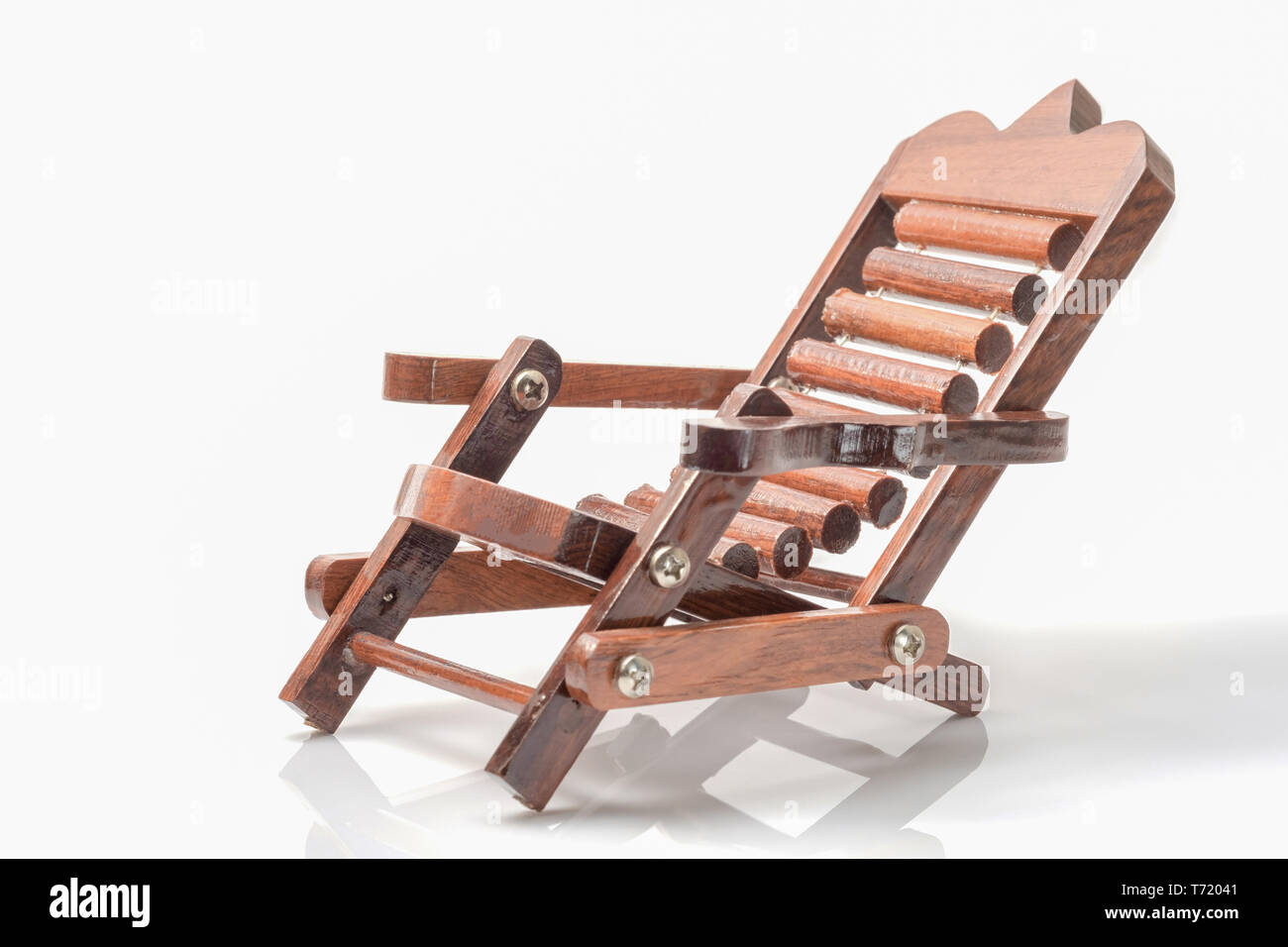 Vintage toy, chair on white background Stock Photo Alamy