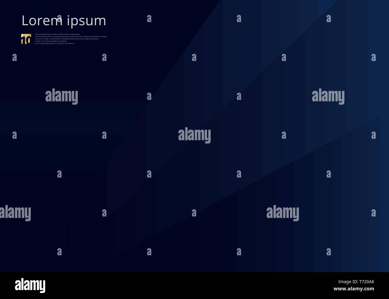 Abstract template dark blue geometric triangles background luxury ...