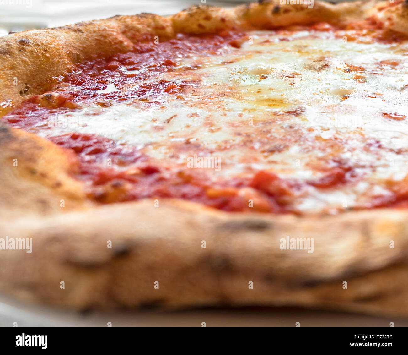 Real Pizza Margherita Stock Photo Alamy