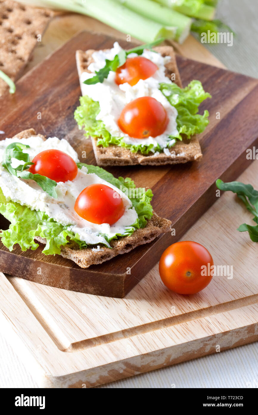 Canape snack cheese green hi-res stock photography and images - Alamy