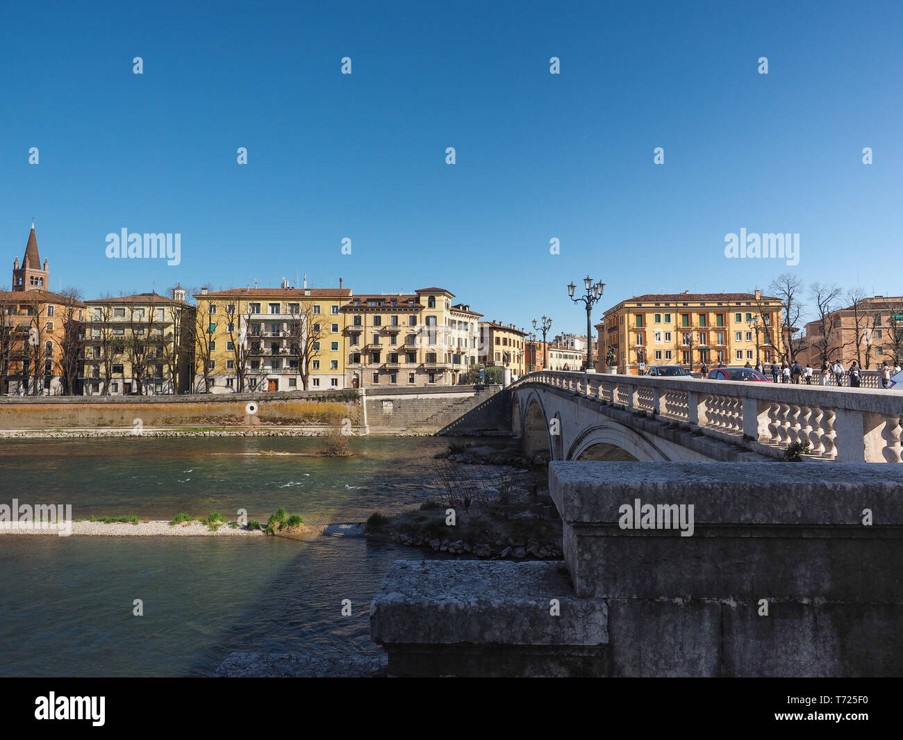 VERONA, ITALY - CIRCA MARCH 2019: View of River Adige Stock Photo - Alamy
