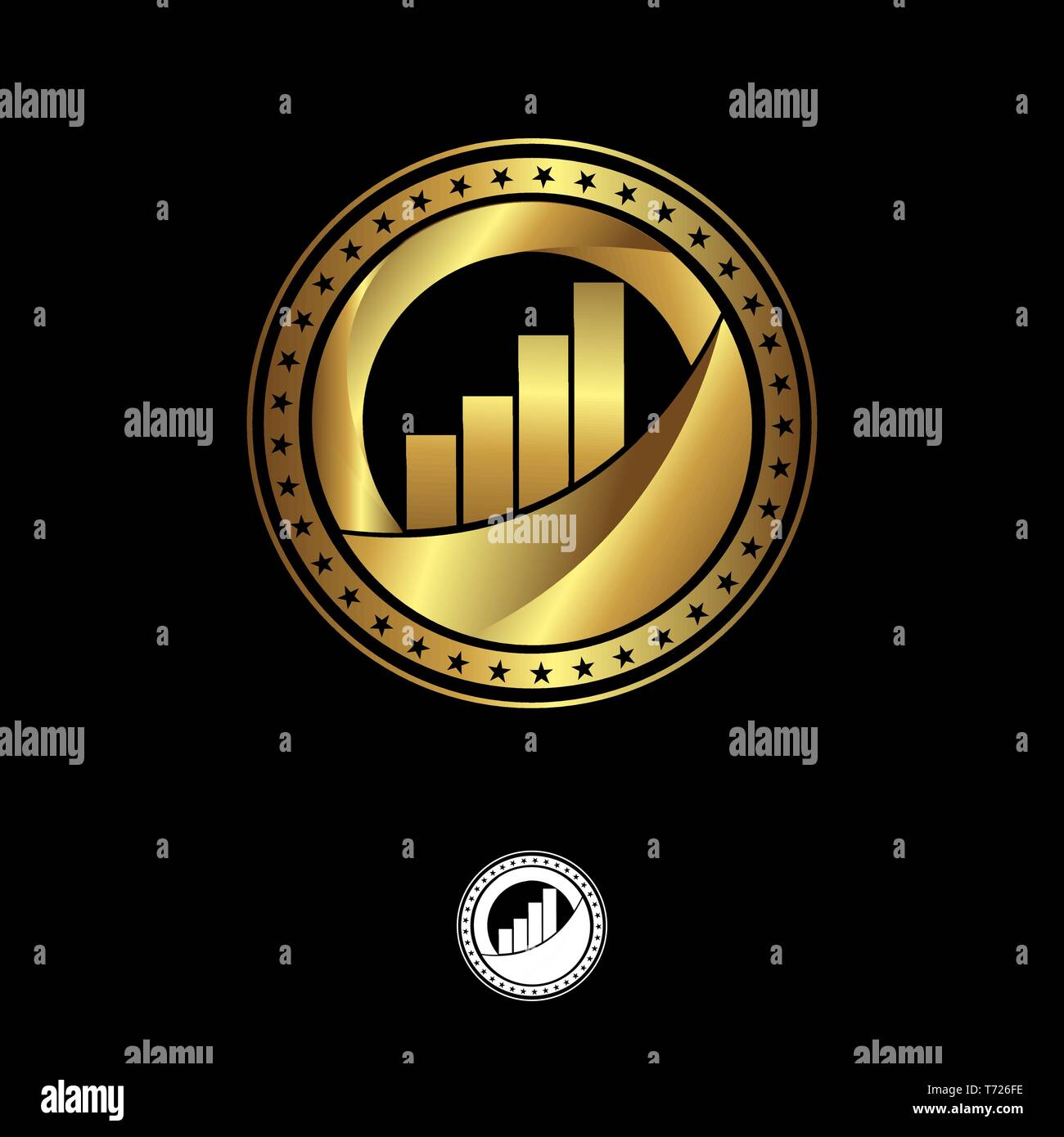 Business seal logo. Gold logo template Stock Vector Image & Art - Alamy