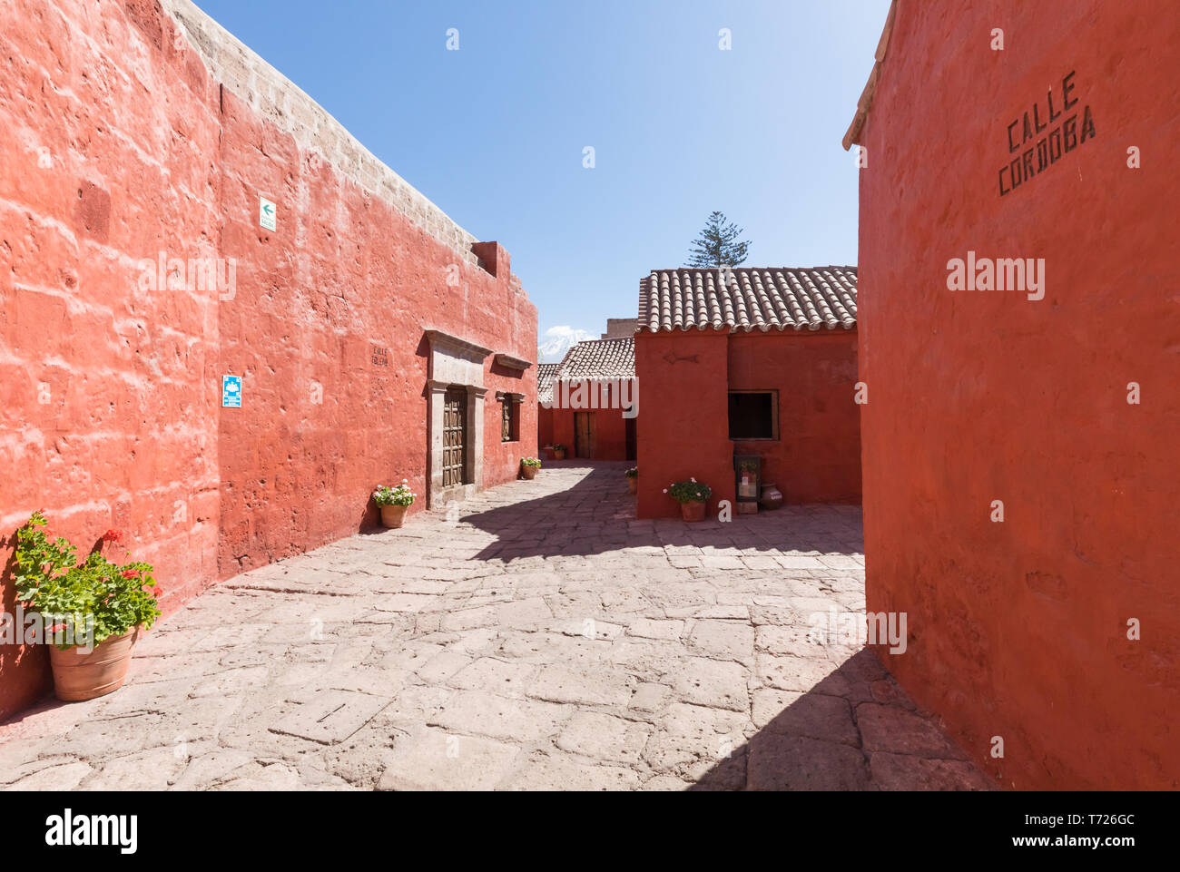 Cordoba street in Santa Catalina monastery Stock Photo