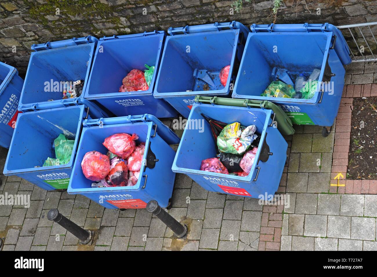 Wheelie bins recycling bins hi-res stock photography and images - Alamy