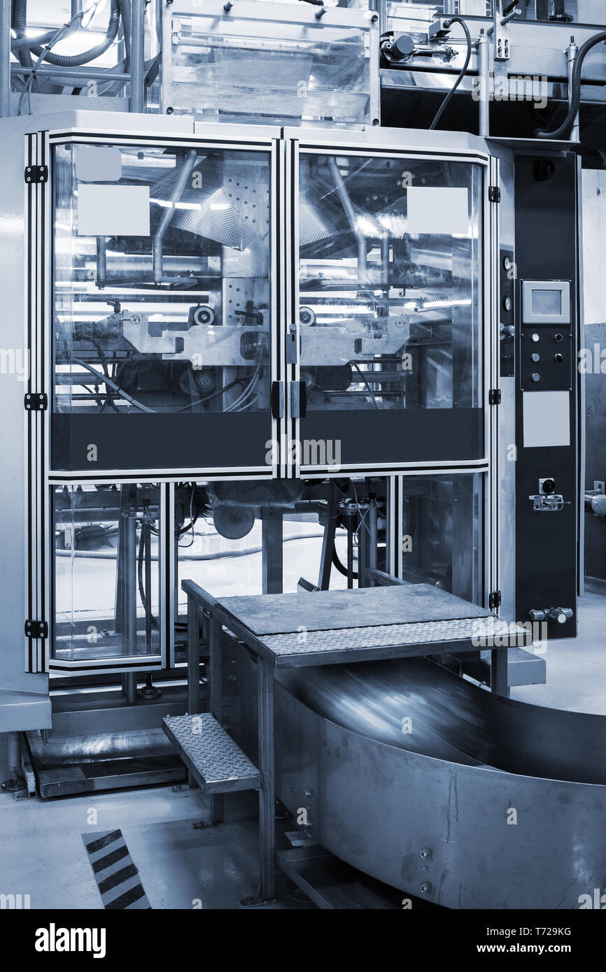 conveyor in a modern factory Stock Photo