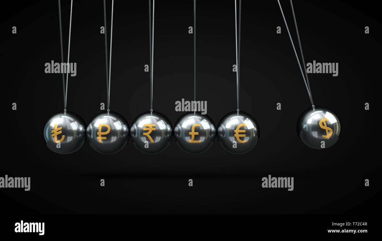 3d silver currency symbols hi-res stock photography and images - Alamy