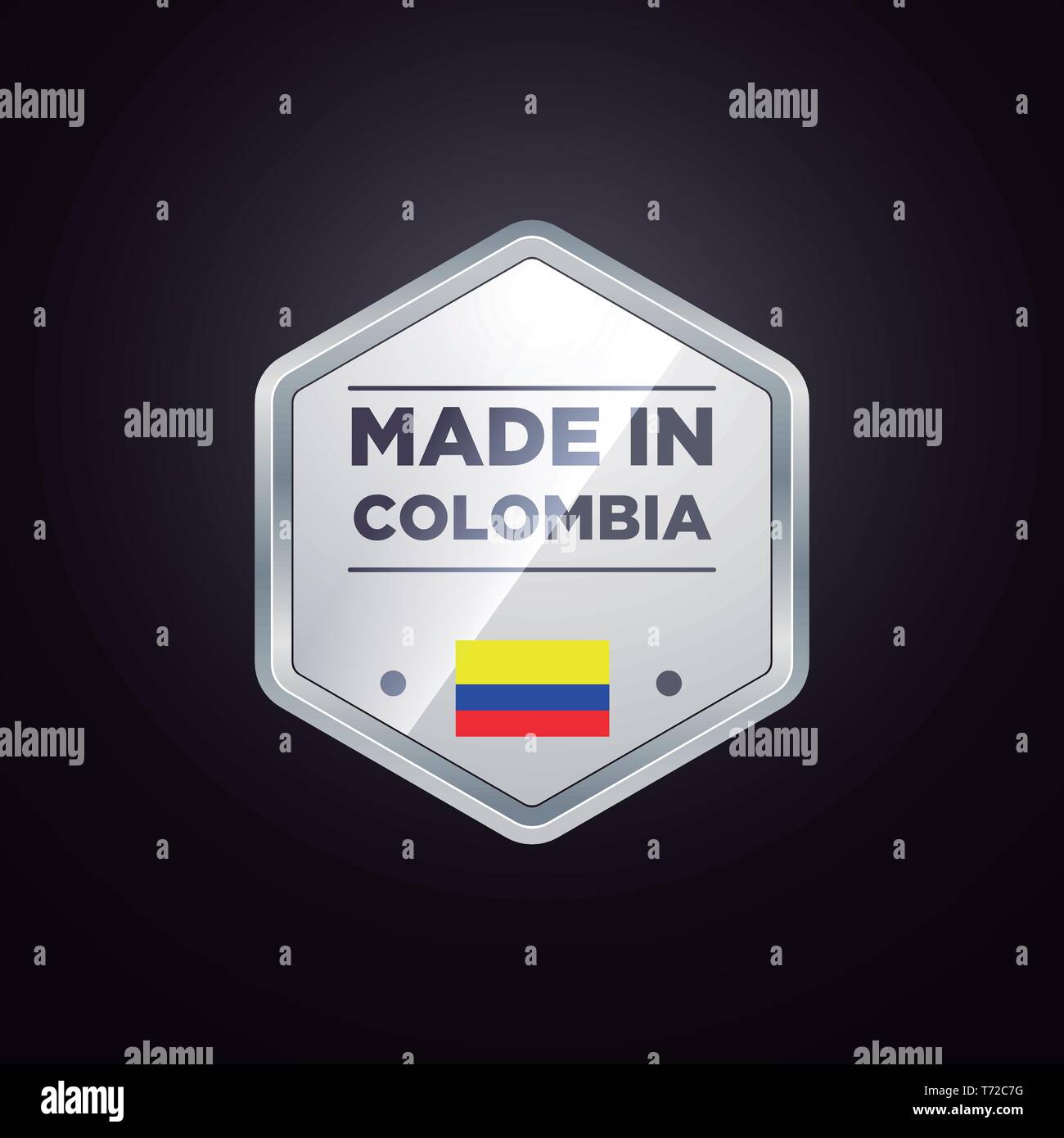 MADE IN COLOMBIA Stock Vector Image & Art - Alamy